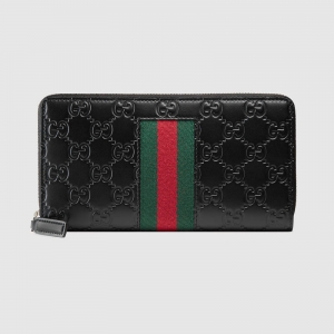 408831 Gucci SignatureƤ֯ȫʽǮ ųǮ ɫ