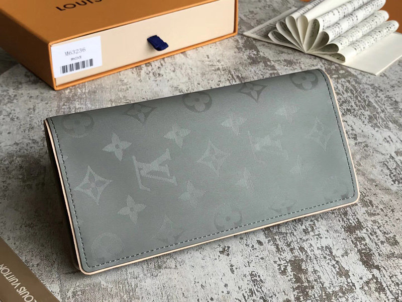 LV Brazza Wallet in Titanium
