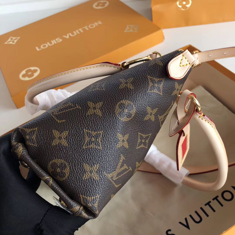 M43966 LV V Tote BB 手袋LV Monogram帆布老花女包LV女包樱桃红 M43966 LV V Tote BB 手袋LV Monogram帆布老花女包LV女包樱桃红