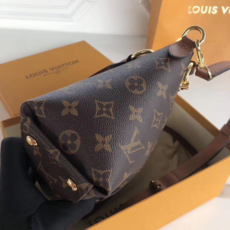 M43976 LV V Tote BB 手袋LV Monogram帆布老花女包LV女包黑色