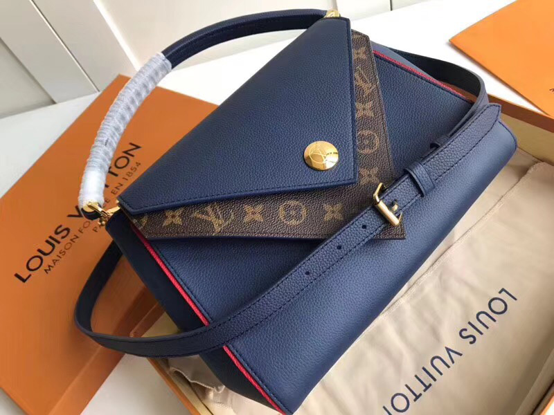 M55022 Louis Vuitton 2018 Premium Monogram Double V Bag