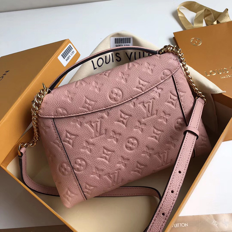 M43674 LV BLANCHE BB 手袋压纹Monogram Empreinte皮革LV女包