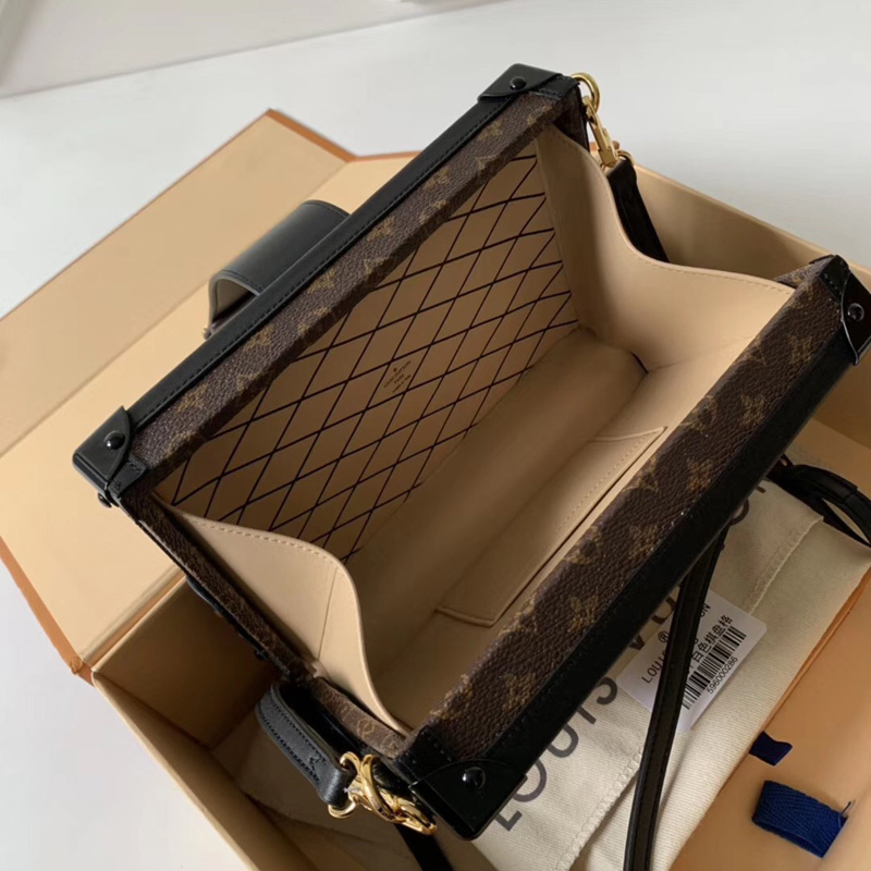 M53201 LV PETITE MALLE 手袋 Monogram 单色和双面帆布盒子 LV盒子包
