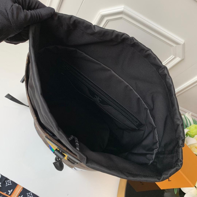 M44615 LV CHALK 双肩包 Monogram老花1854印花图案 LV双肩包 LV背包