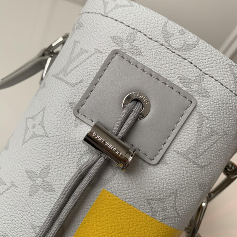 M44631 LV CHALK NANO 手袋 Monogram白花印花图案 LV水桶包 白色