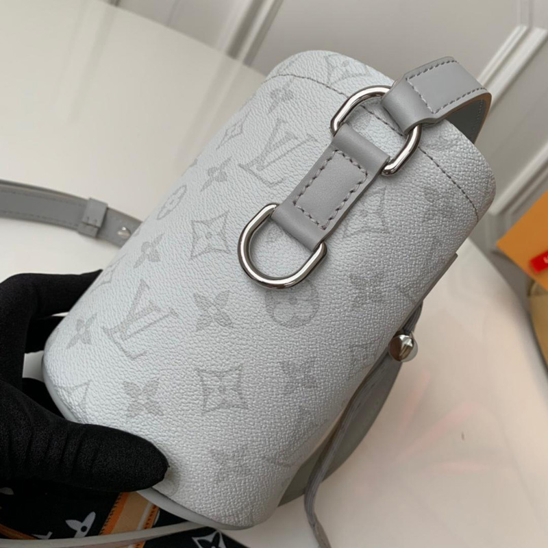 M44631 LV CHALK NANO 手袋 Monogram白花印花图案 LV水桶包 白色