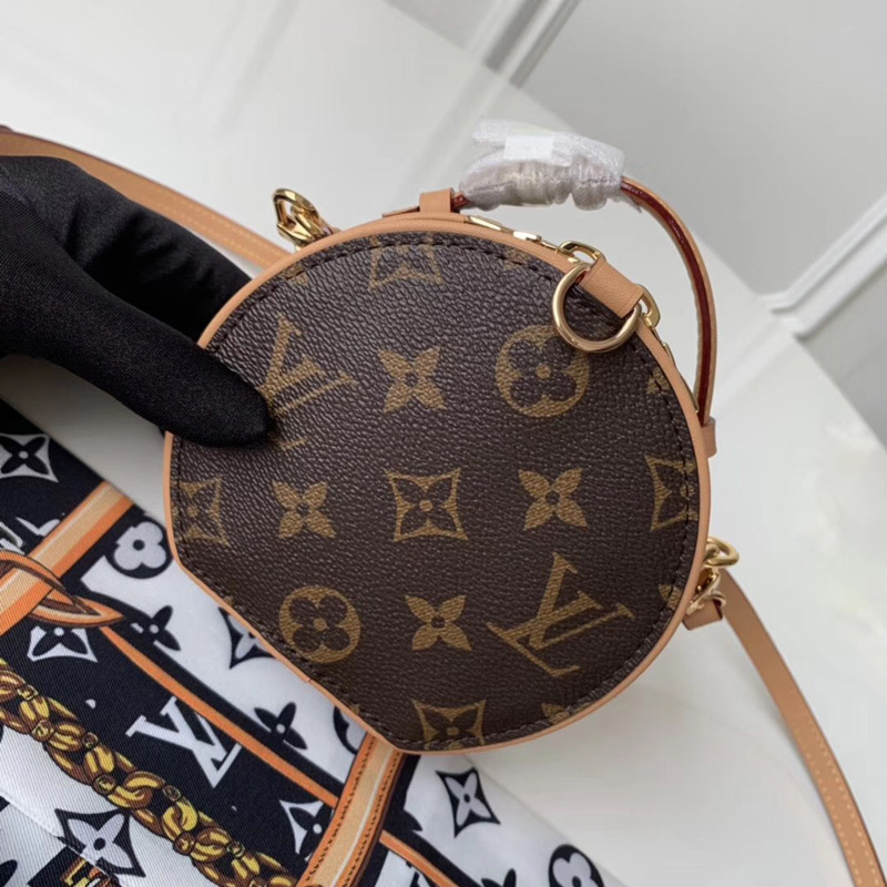 M44699 LV MINI BOITE CHAPEAU 手袋 Monogram 涂层帆布 LV圆饼包