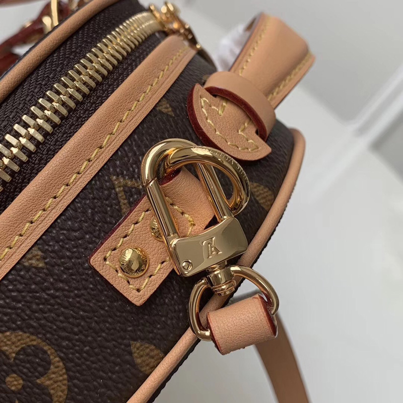 M44699 LV MINI BOITE CHAPEAU 手袋 Monogram 涂层帆布 LV圆饼包