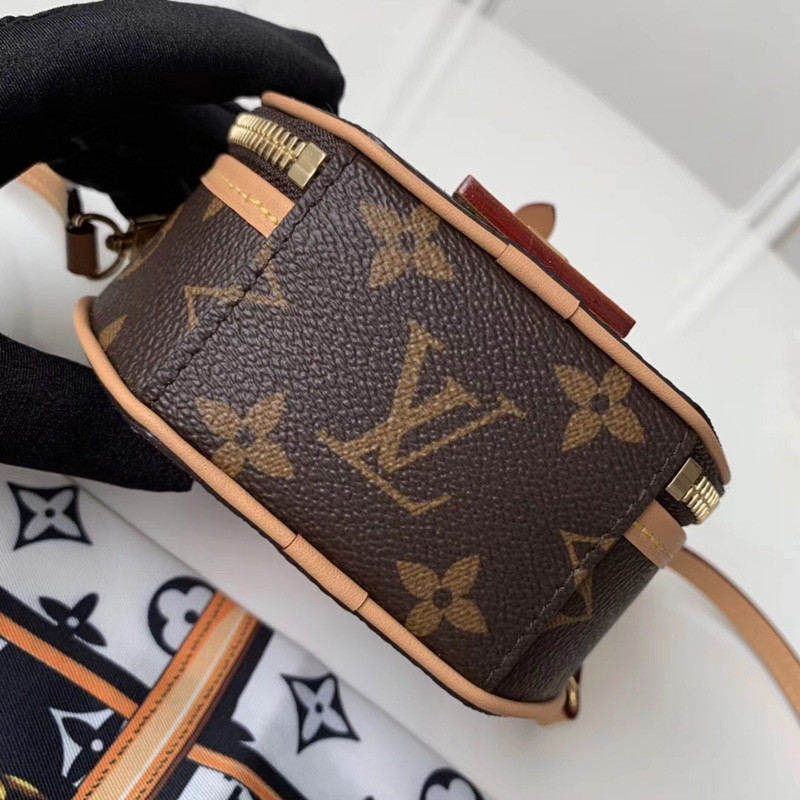 M44699 LV MINI BOITE CHAPEAU 手袋 Monogram 涂层帆布 LV圆饼包