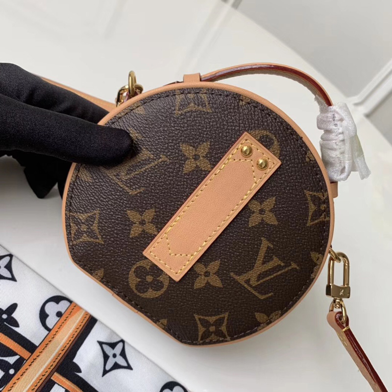 M44699 LV MINI BOITE CHAPEAU 手袋 Monogram 涂层帆布 LV圆饼包