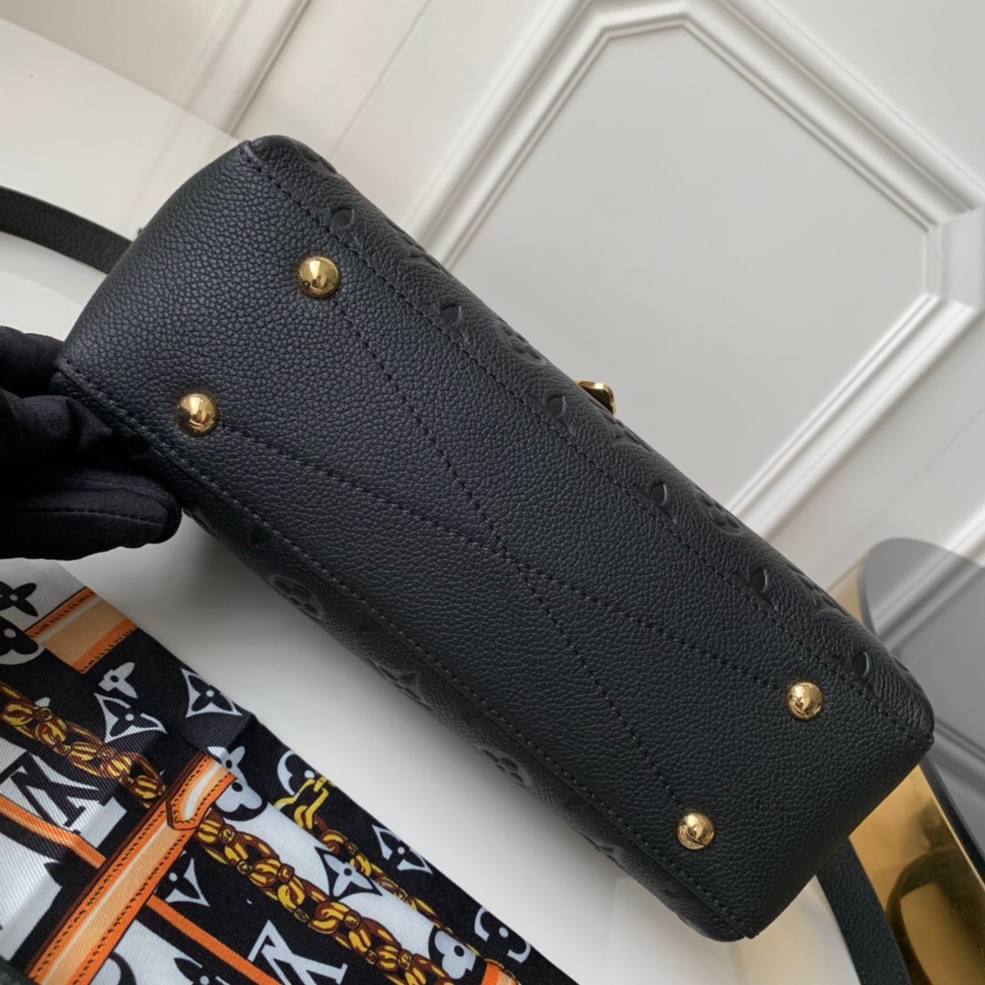 M53941 LV Georges BB手袋 Monogram Empreinte皮革压花女包 黑色