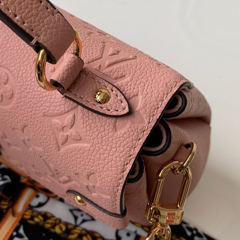 M53942 LV Georges BB手袋 Monogram Empreinte皮革压花女包 粉色