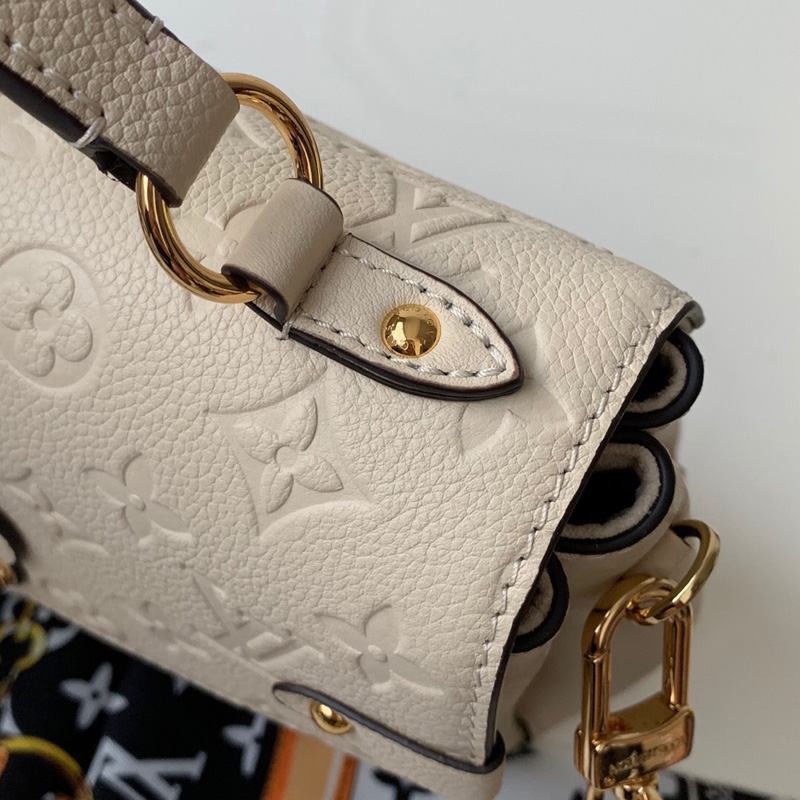 M53943 LV Georges BB手袋 Monogram Empreinte皮革压花女包 白色