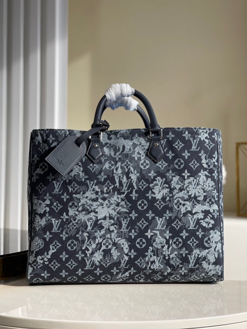 Louis Vuitton Grand Sac Navy M57284 Monogram / Tapestry