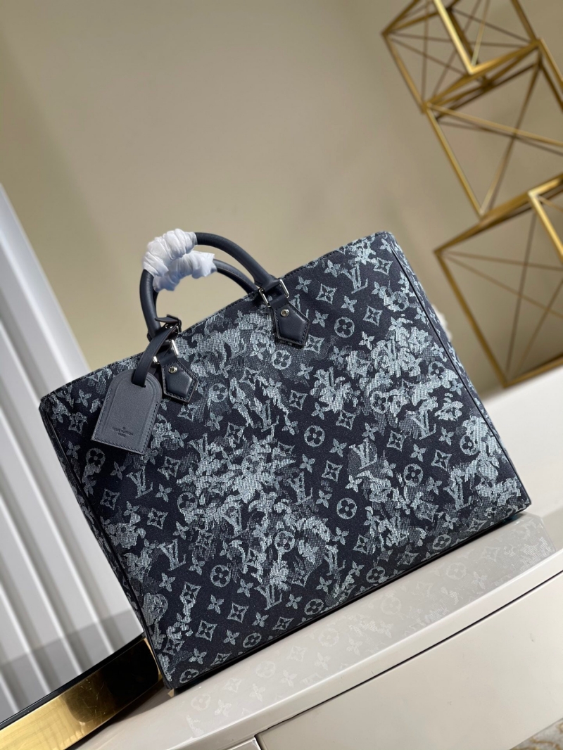 Louis Vuitton Grand Sac Navy M57284 Monogram / Tapestry