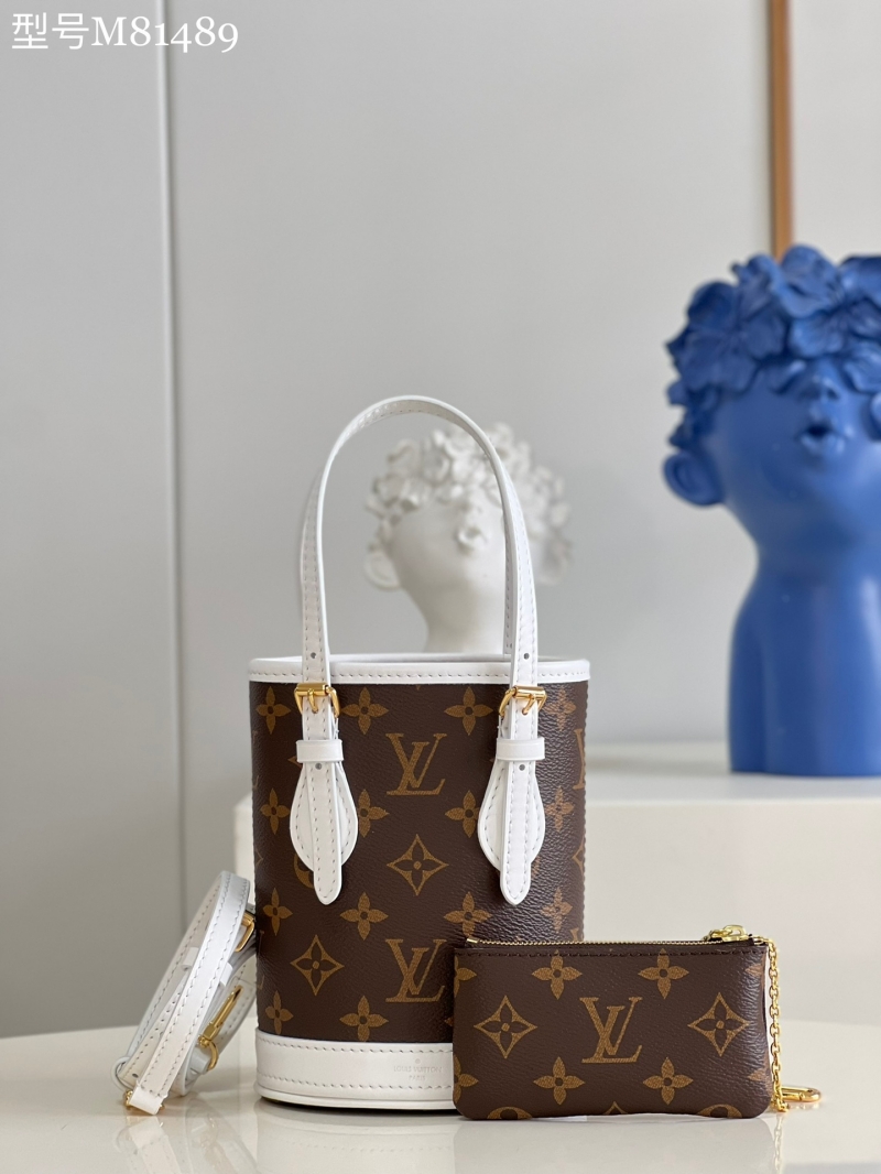 Louis Vuitton Nano Bucket Bag White M81489