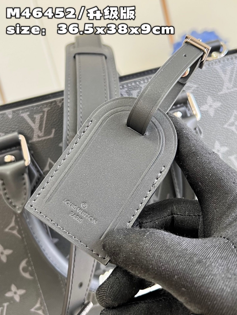M46452 LV SAC PLAT 手袋LV Monogram Eclipse 涂层帆布手提单肩