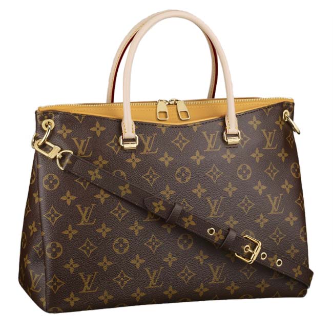 M40929 Louis Vuitton Pallas Monogram Canvas Handbag -Yellow