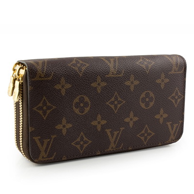 Louis Vuitton Monogram Canvas Double Zipper Wallet M61723