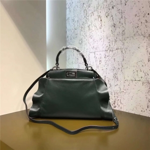 FENDI ҵ 8773 2107ʱװ ƺҶ СţƤƴɫ  īɫ