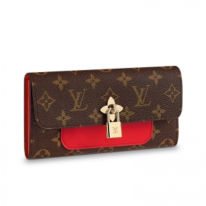 Louis Vuitton LOUIS VUITTON Monogram Portefeuille Flower Compact Folding  Wallet with Hook M62567