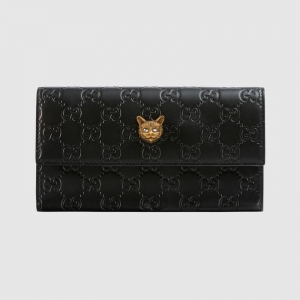 548055 Gucci Signatureϵ ѹӡƤ èͷͼ Ǯ ɫ