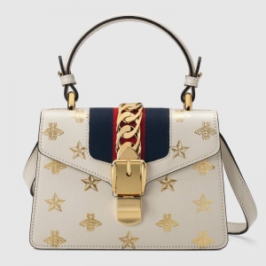 470270 Gucciִ Sylvieϵ Ƥ ۷ӡ ųִ ɫ