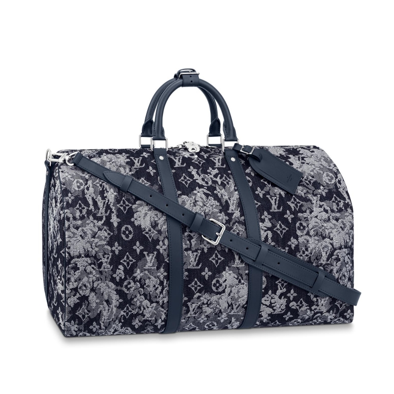 M57285 Louis Vuitton Monogram Tapestry Keepall Bandouliere 50