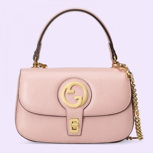 735101 Gucci Blondie系列手提包 圆形互扣式双单间手提包 粉色