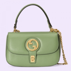 735101 Gucci Blondie系列手提包 圆形互扣式双单间手提包 浅绿色