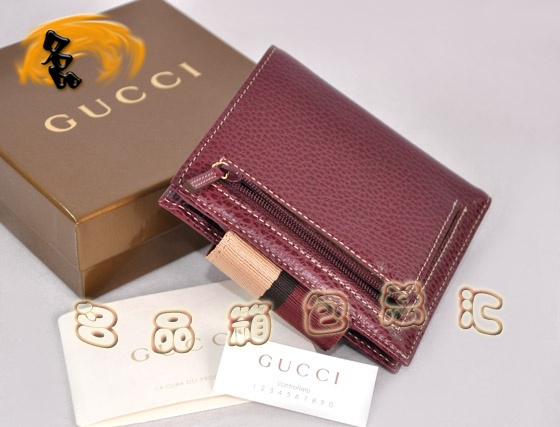 185931 GucciǮ GucciڸߵţƤ֦ŮʿǮ Gucci̿Ǯ ɫ