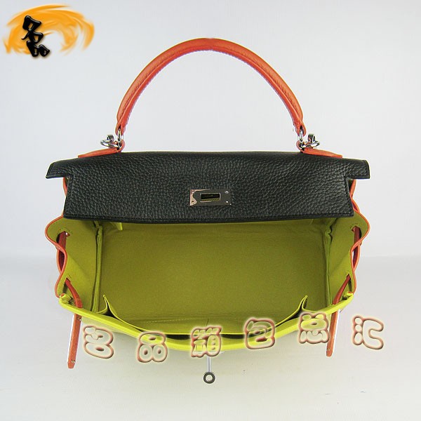 6108  HermesŮ  б Hermes Kelly Bag ɫ֦ ڳɫ