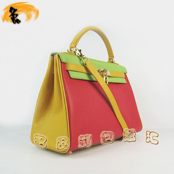 6108  HermesŮ  б Hermes Kelly Bag ɫ֦ ̻ɫ