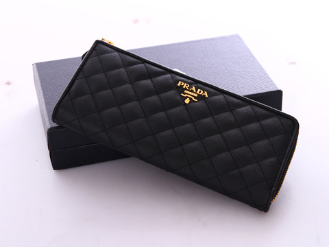 1M1183 PradaǮ ţƤӳ߰뿪ʽŮʿǮ Ǯ Prada¿ ɫ