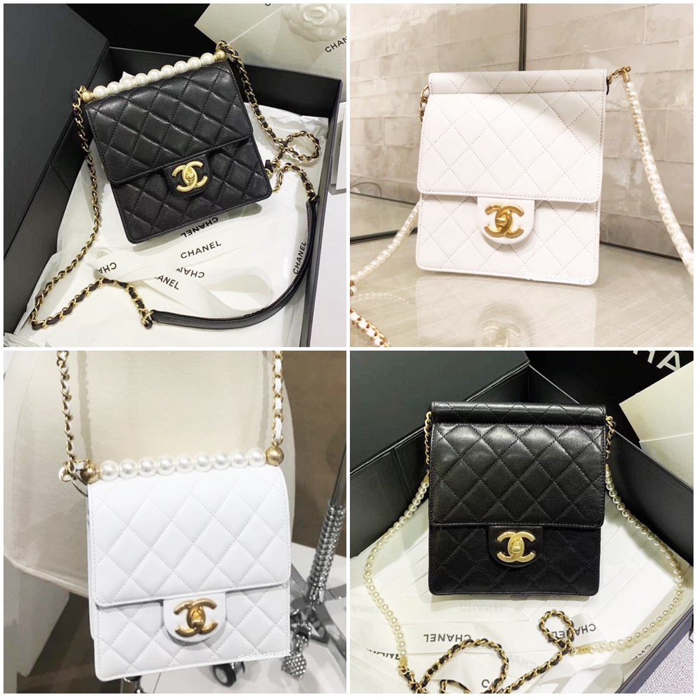 国外已爆卖缺货「Chanel珍珠方包」史上最美绝配新设计，荣登2024集体许愿款
