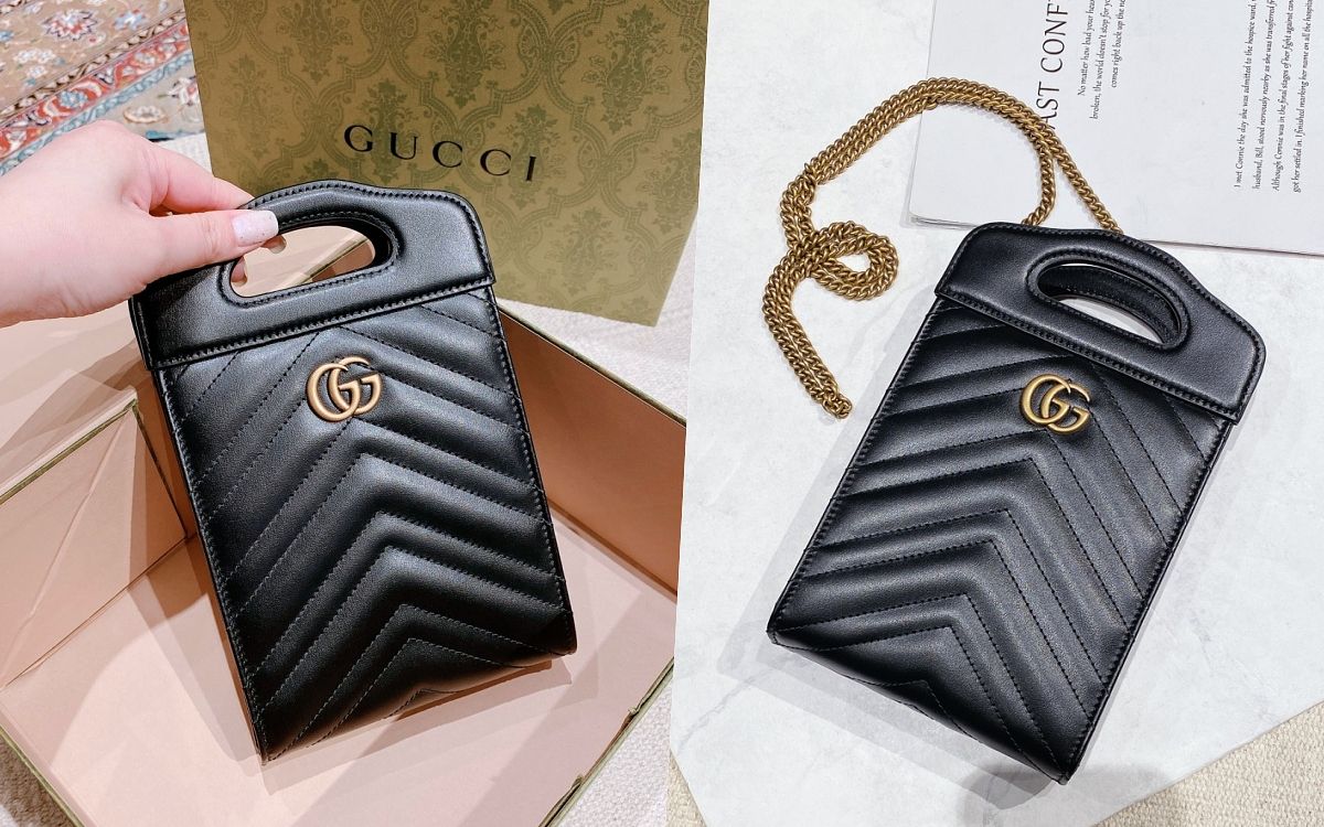 Gucci GG Marmont迷你托特包推荐提把超可爱、加炼带斜背实用度狂升！