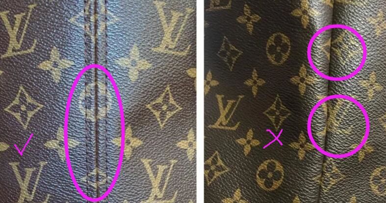 LV neverfull真假鉴定图解，如何鉴定LV Neverfull包包真假？